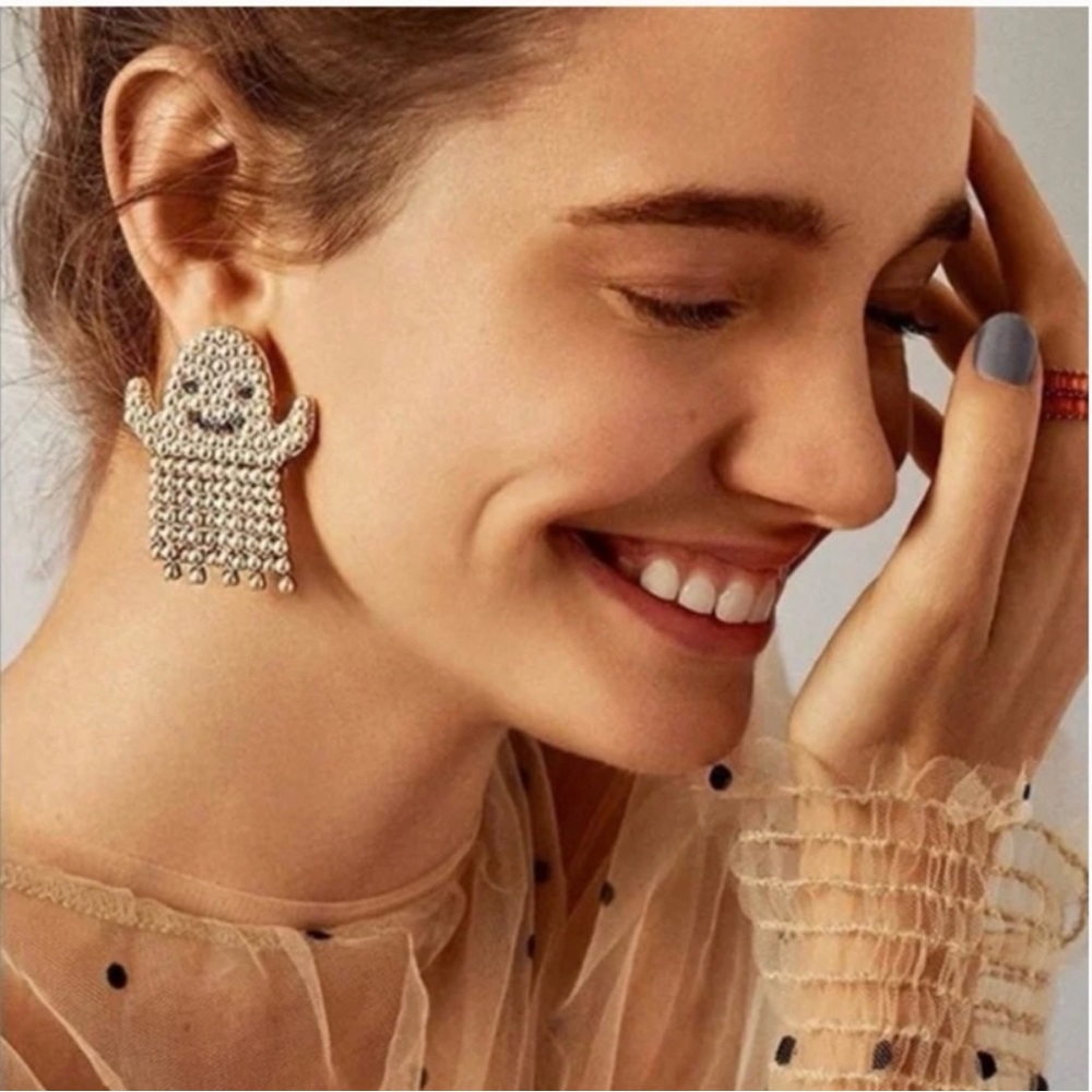 NWT BaubleBar "boo hoo don't cry" dangle Earrings